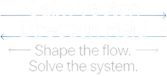 Calm vector: direction field